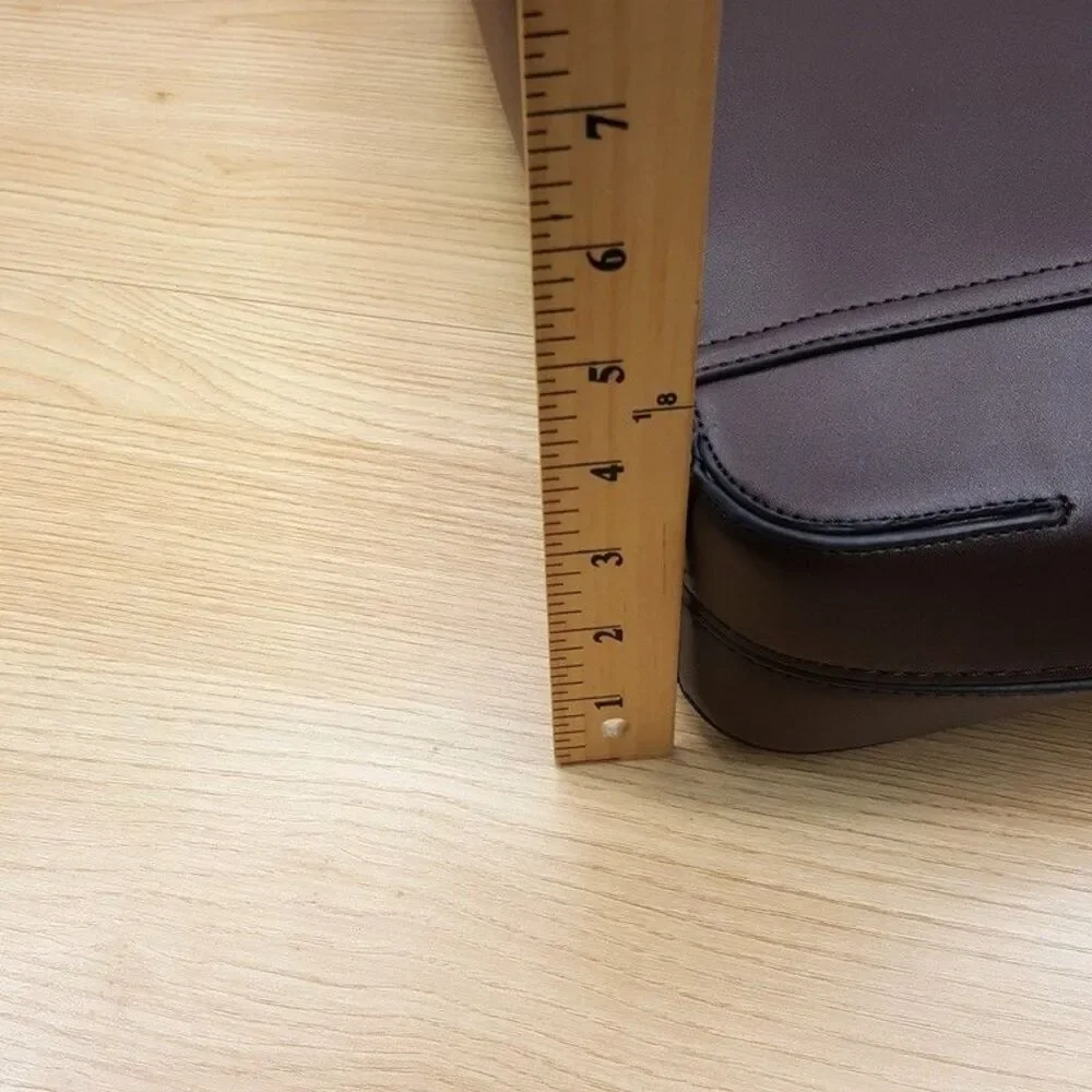 ALFANI Briefcase Brown Faux Leather Messenger Bag Laptop Crossbody